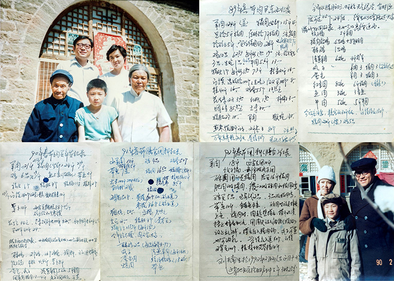 1989年-1992年，合影照片1：1989年，外公70大寿留念；合影照片2：1990年春节，我和爸爸妈妈在大伯家留影。作者：刘江